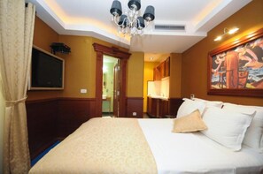 1 bedroom, Internet, bed sheets - Sea view studio with balcony and private beach (Tivat)