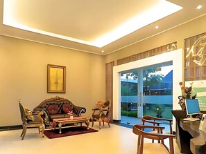 Sitteområde i lobbyen