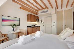 Desk, iron/ironing board, free WiFi, bed sheets