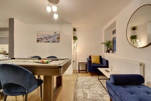 Appartement, vue plage | Coin séjour