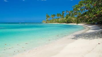 Sun-loungers, beach towels