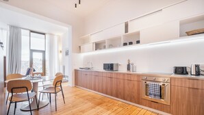 Appartement, 1 slaapkamer, balkon, uitzicht op tuin | Privékeuken