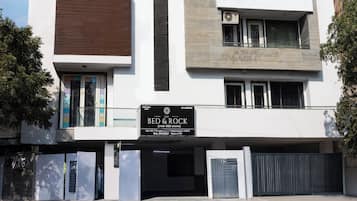 Majoituspaikan julkisivu