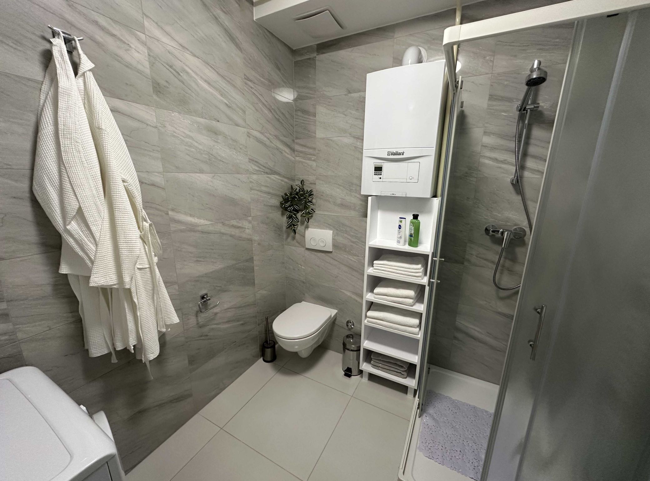 Apartment (One Bedroom Apartment) | Bathroom | Shower, towels