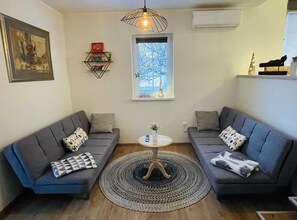 Apartment (Classic One Bedroom Apartment with Te) | Living room - Rustic and Radiant Retreat Apartments With Terrace (Podcetrtek)