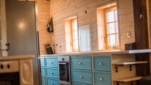 House (Two Bedroom Holiday Home with Sauna) | Private kitchen | Fridge - Serene Rustic Haven Holiday Home With Sauna (Bistrica ob Sotli)