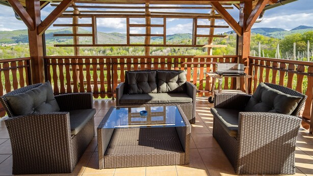Ferienhaus (One Bedroom Holiday Home with Terrace) | Balkon