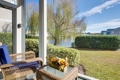 Pond Views & Community Perks: Sunset Beach Condo!