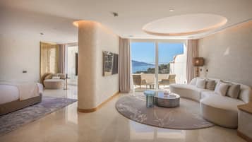 Grand-sviitti | 2 makuuhuonetta, egyptinpuuvillaiset lakanat, ylelliset vuodevaatteet