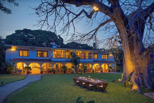 Front of property – evening/night