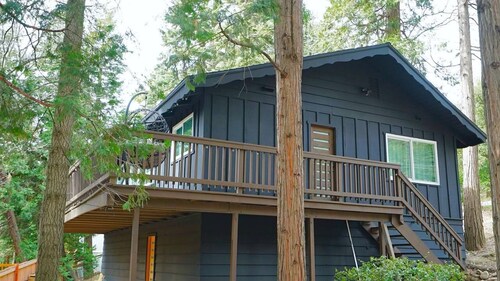 Beautiful Renovated Cozy Forest Home in Crestline with Hot Tub
