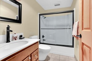 Condo, 2 Bedrooms | Bathroom | Hair dryer, towels - Creekside Condo 3 2 Bedroom Home by Bear Valley Vacation Rentals (Arnold)
