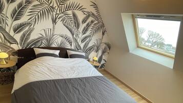 3 chambres, fer et planche Ă repasser, Wi-Fi, draps fournis