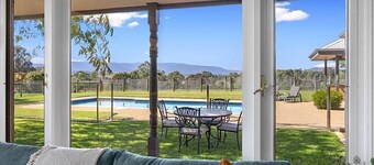 Hubbard Hill Yarra Glen Oasis: 4-Bdrm Home with Pool & Stunning Valley Views