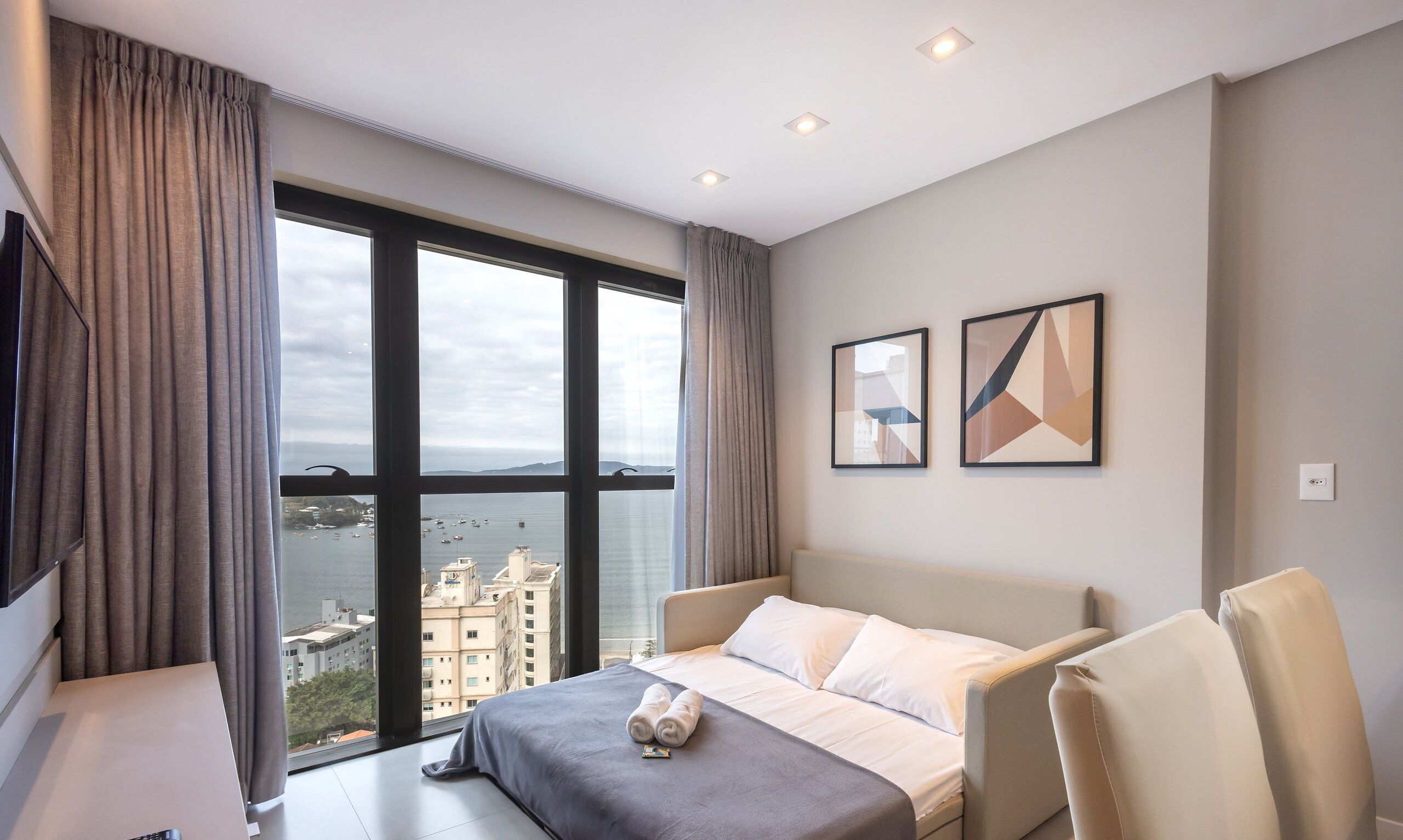 Apartemen Basic | Wi-Fi gratis dan seprai linen