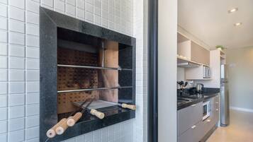 Apartamento básico | Cozinha privada | Micro-ondas, máquina de café expresso, chaleira elétrica