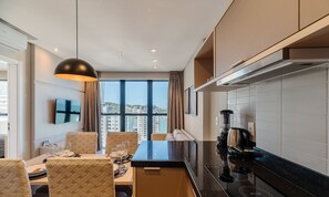 Basic Apartment | Private kitchen | Microwave, oven, espresso maker, electric kettle