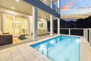 A heated pool