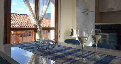 Just a dip away from Lake Iseo is this beautiful apartment