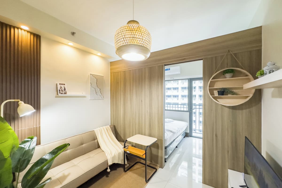Appart'hôtel Sénior, 1 chambre, non-fumeur, réfrigérateur et four à micro-ondes | Coin séjour