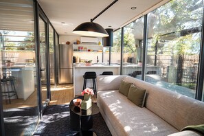 Lúxusbústaður | Stofa