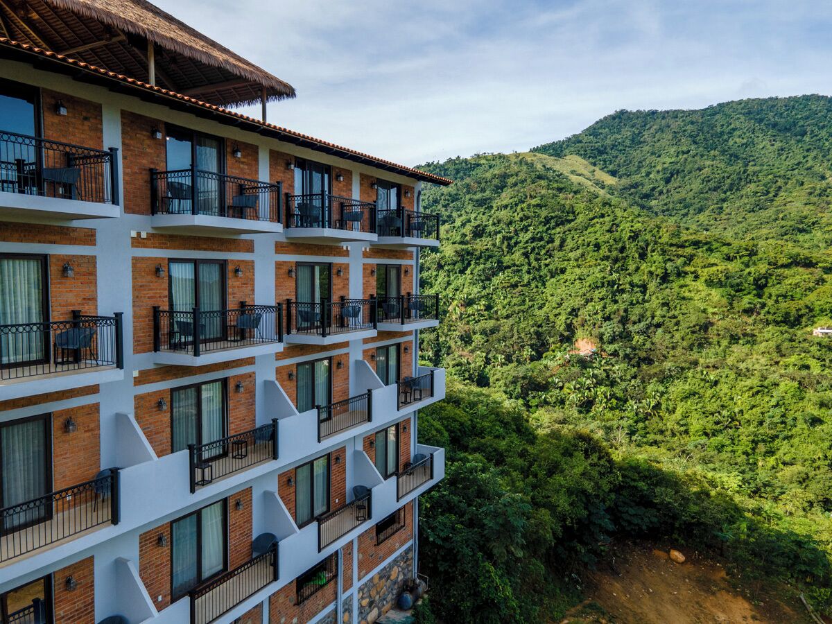 Majoituspaikan julkisivu