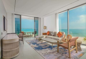 Minibar, escritorio y sistema de insonorización 