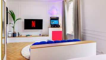 1 makuuhuone, silitysrauta/-lauta, ilmainen Wi-Fi, vuodevaatteet