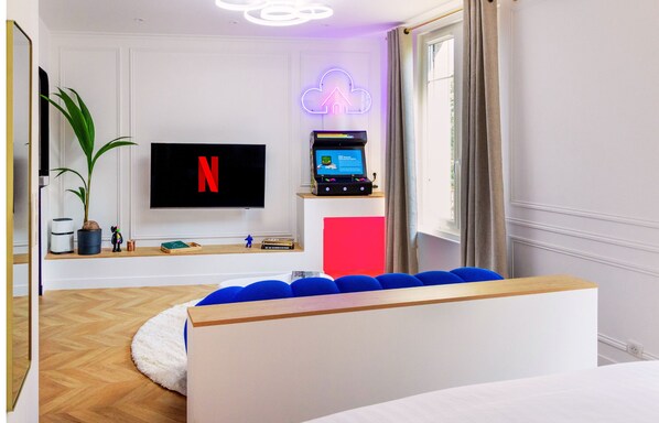 1 chambre, fer et planche à repasser, Wi-Fi gratuit, draps fournis