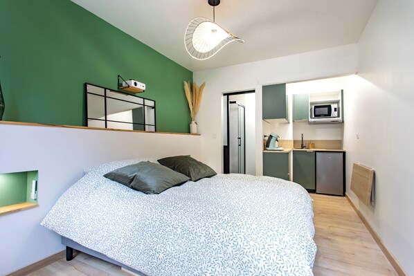 1 dormitorio, Internet, ropa de cama