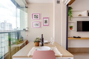 Apartment | Dining room - Piscina-academia-AC-Brazilian Corner (São Paulo)