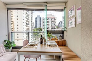 Apartment | Living area - Piscina-academia-AC-Brazilian Corner (São Paulo)