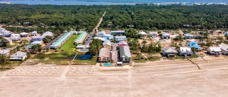 Sun loungers, beach towels