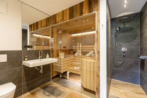 Douche, séchoir à cheveux