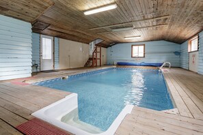 Indoor pool, a heated pool