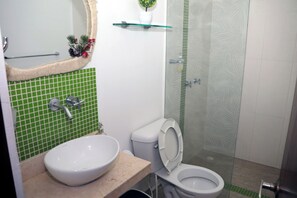 Shower, towels, soap, toilet paper - Vacation apartment (Cartagena de Indias)