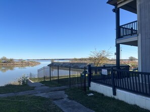 Property grounds - THE LODGE.  Hotel suite, fitness room, Pool. In Runaway Bay on Lake Bridgeport (Runaway bay)