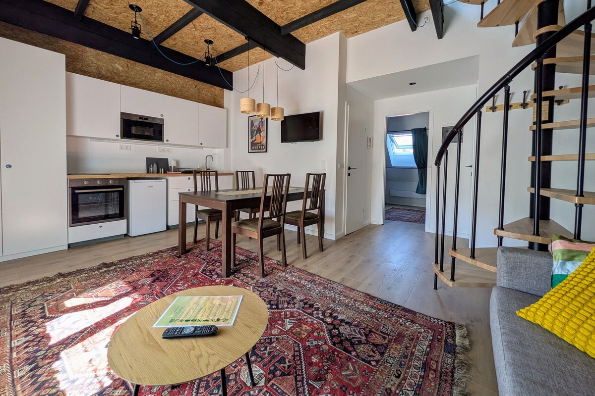 Family Apartment, City View | 1 bedroom, laptop workspace, blackout drapes, iron/ironing board