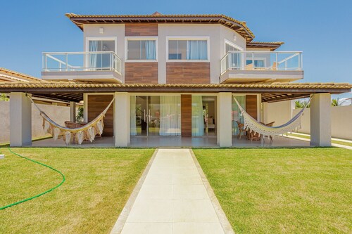 BJ10 Spectacular house with 3 suites 150m from the beach - Barra de Jacuípe