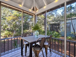 Outdoor dining - A Wave From It All | Private Beach | Pool | Bikes (Inlet Beach)