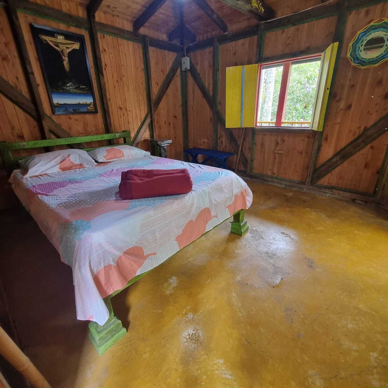 Basic Cabin, Balcony, Garden View