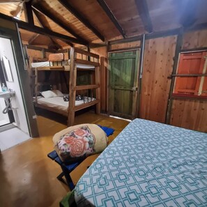 Basic-Ferienhütte, Balkon, Gartenblick | 1 Schlafzimmer