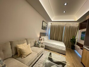 Apart Daire, 1 Yatak Odası, Veranda | Oturma alanı