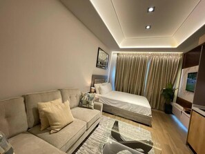 Apart Daire, 1 Yatak Odası, Veranda | Oturma alanı