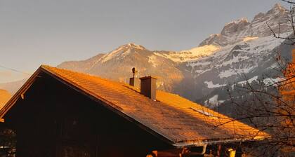 Champéry (CH) winter/summer, confort apart. 4-5p. in wooden chalet, superb view!