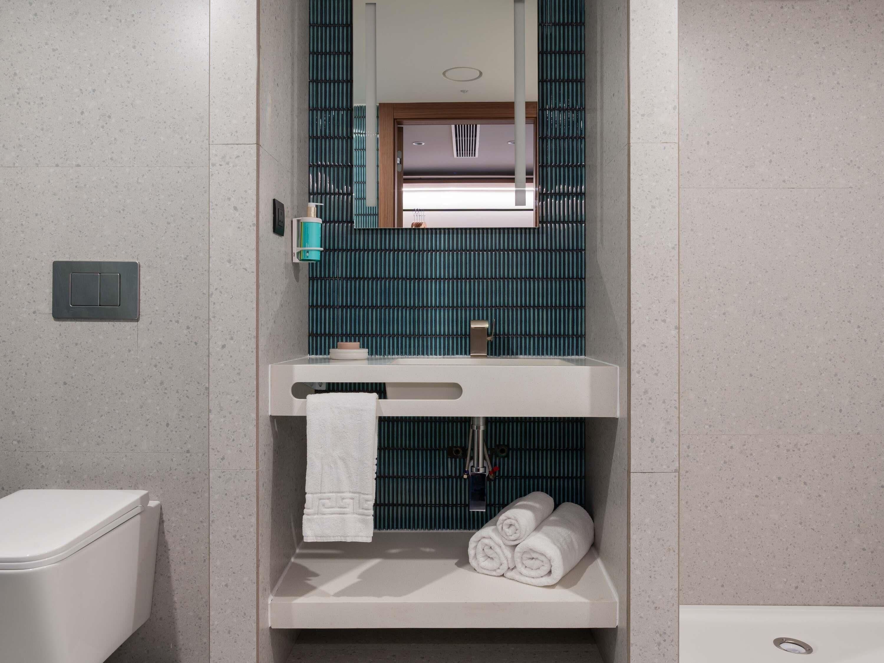 Chambre Standard, 1 lit double et 1 canapé-lit | Salle de bain | Articles de toilette (gratuits), séchoir à cheveux, peignoirs