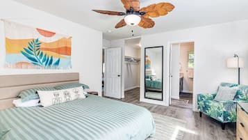 4 bedrooms, iron/ironing board, WiFi, bed sheets