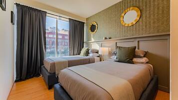 2 bedrooms, iron/ironing board, travel crib, WiFi