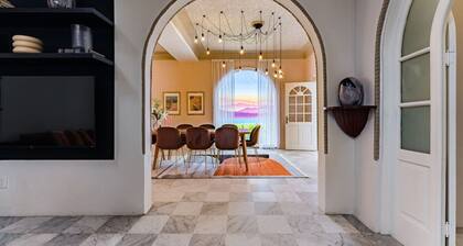 Unique Home with Art and Outdoor Dining Space
