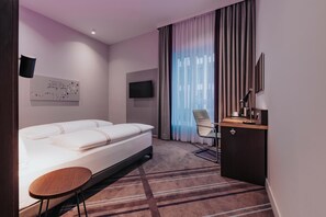 Habitación doble, ducha adaptada | Sistema de insonorización, wifi gratis, ropa de cama
